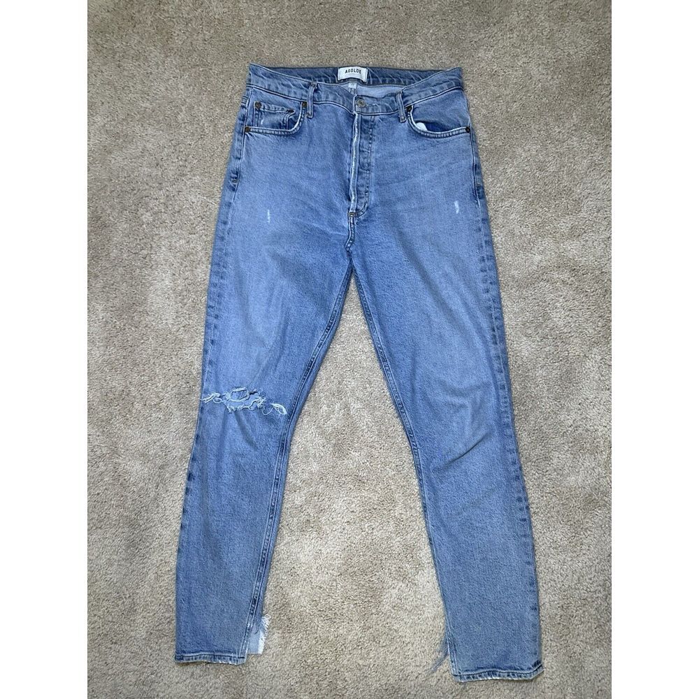 AGolde‎ Los Angeles Women's Premium Distressed Denim Jeans Blue Size 27